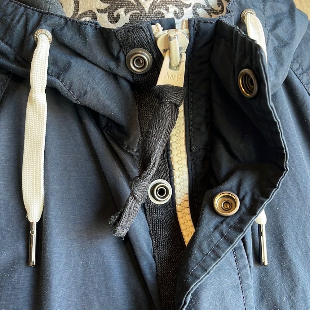 A&F Navy Rain Jacket - Picture 11 of 15